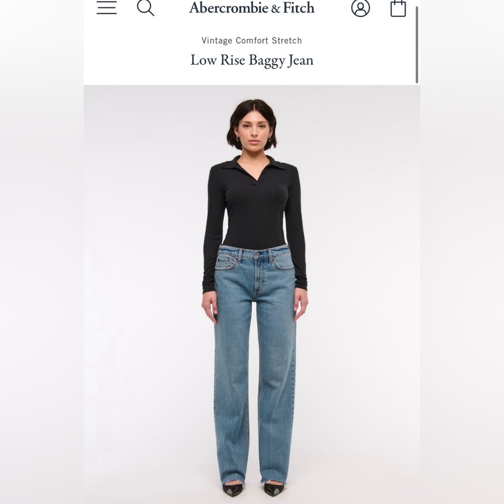 SOLD Abercrombie & Fitch Low Rise Baggy. Size 23R